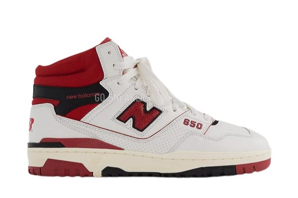Женские кроссовки Aimé Leon Dore x New Balance 650 White/Red