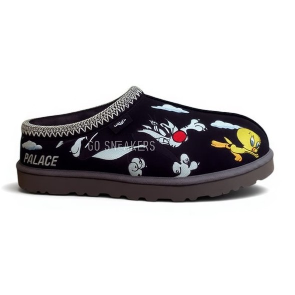 Унисекс зимние слипоны UGG x Palacе Tasman Looney Tunes Black