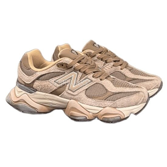 Унисекс кроссовки New Balance 9060 Suede Brown/Cream