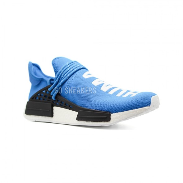 Мужские кроссовки Adidas x Pharell Human Race NMD Blue