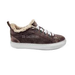 Brunello Cucinelli Winter Sneaker Suede Chocolate