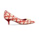 Женские туфли Valentino Toile Iconographe Red/White