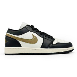 Nike Air Jordan 1 Low Black White Gold