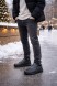 Мужские зимние кроссовки Premiata Leather Winter Man Grey