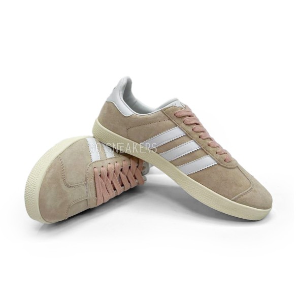 Женские кеды Adidas Gazelle Suede Woman Beige