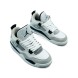 Унисекс кроссовки Nike Air Jordan 4 (IV) White Military Black 