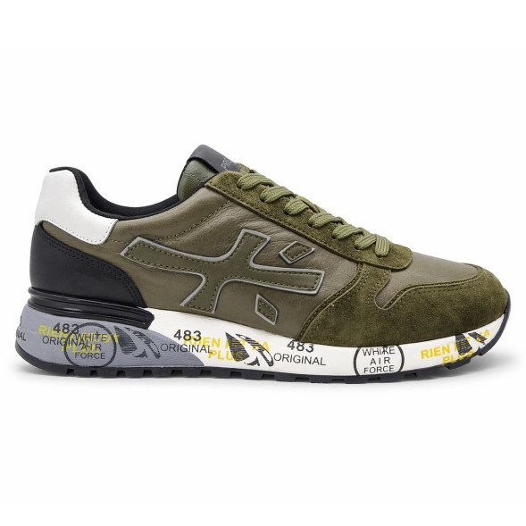 Унисекс кроссовки Premiata 483 Suede/Leather Khaki 