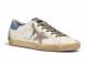 Женские кеды Golden Goose Super-Star Sky Blue Heel Tab