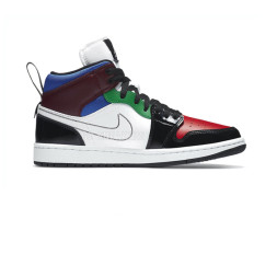 Nike Air Jordan 1 Mid SE Black White Multi-Color