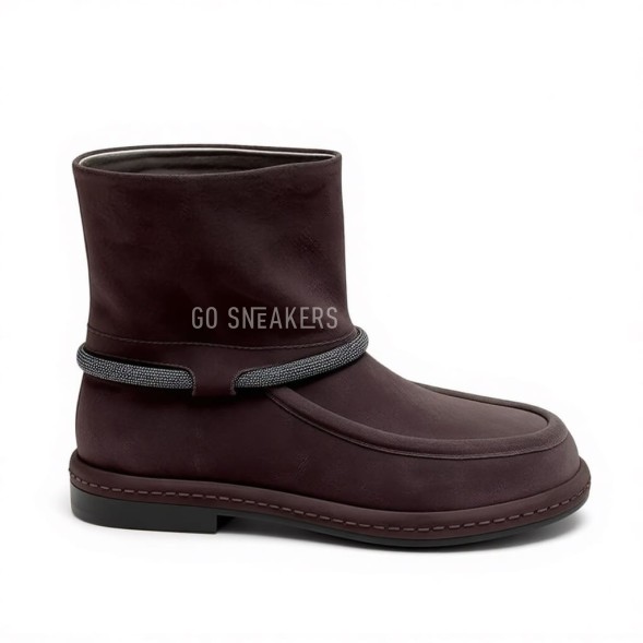 Женские сапоги Brunello Cucinelli Suede Boot Chocolate