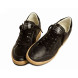 Унисекс кеды Golden Goose Ball Star Black nappa with Black glitter star and Suede heel tab