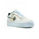 Женские кроссовки Nike Air Force 1 Shadow Pure Platinum Snakeskin Blue