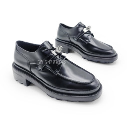 Hermes Loafers Leather Black