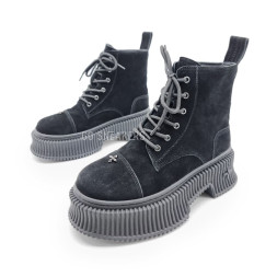 SMFK High Boots Suede Black