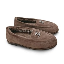 Chanel Winter Slipon Chocolate