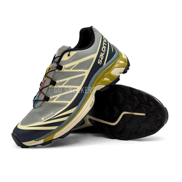 Мужские кроссовки Salomon XT-6 Gore-Tex Grey/Beige/Black